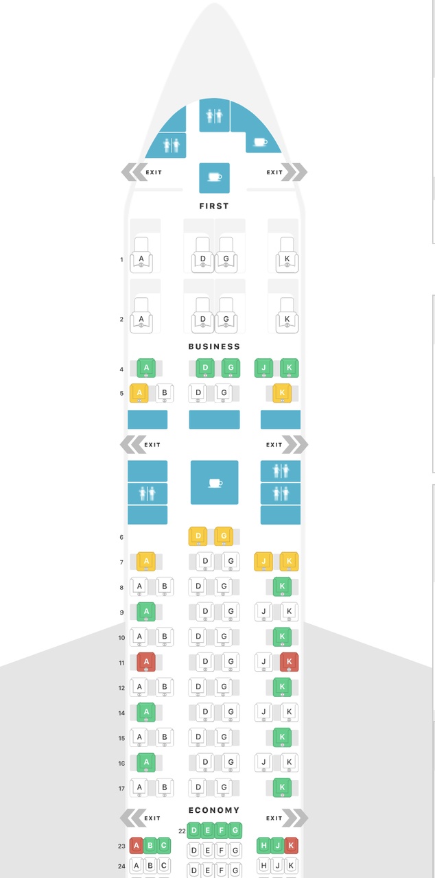 mapa de assentos